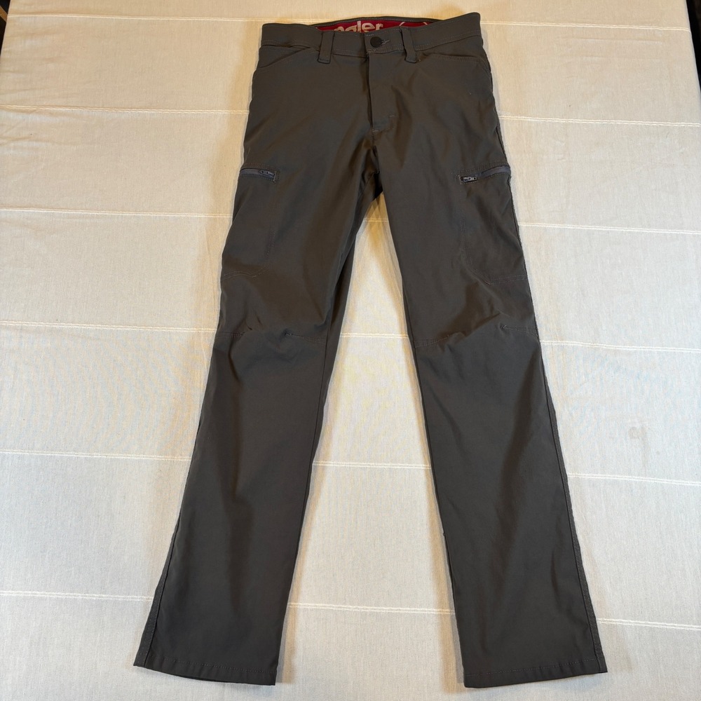 Wrangler ATG Mens Cargo Pants 29x30 Gray Straight Leg Nylon Spandex NW788AS